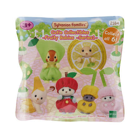 Cutie Collectibles Fruity Babies Series 1 Chocolate Rabbit Banana Crawling Sylvanian Families Calico Critters