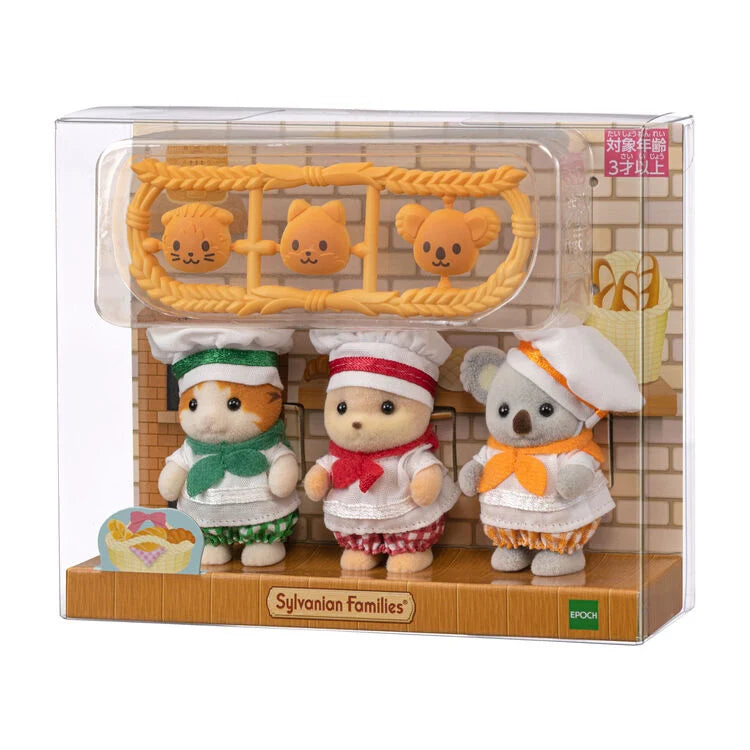 Sylvanian Families Calico Critters Trio Bakery Babies