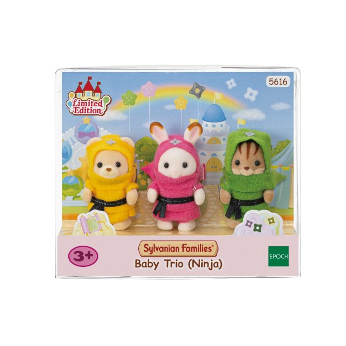 Sylvanian Families Calico Critters Baby Trio Ninjas