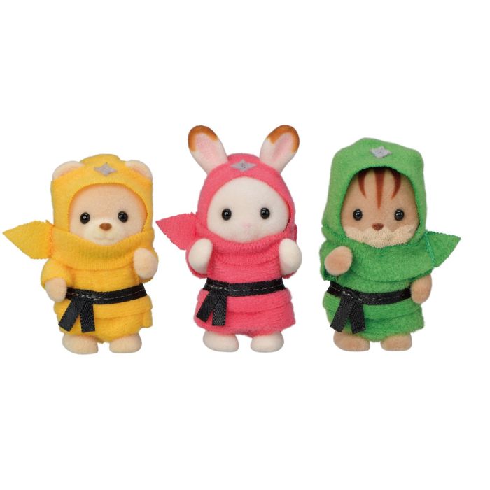 Sylvanian Families Calico Critters Baby Trio Ninjas