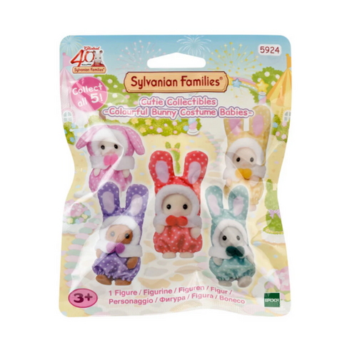 Baby Colorful Rabbit Costume Purple Brown Rabbit 2025 Sylvanian Families Calico Critters