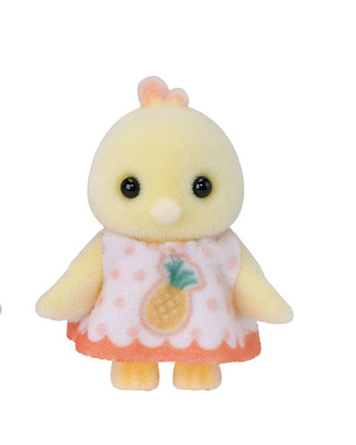 Citrus Bird Family Pink Blue Yellow Sylvanian Families Calico Critters