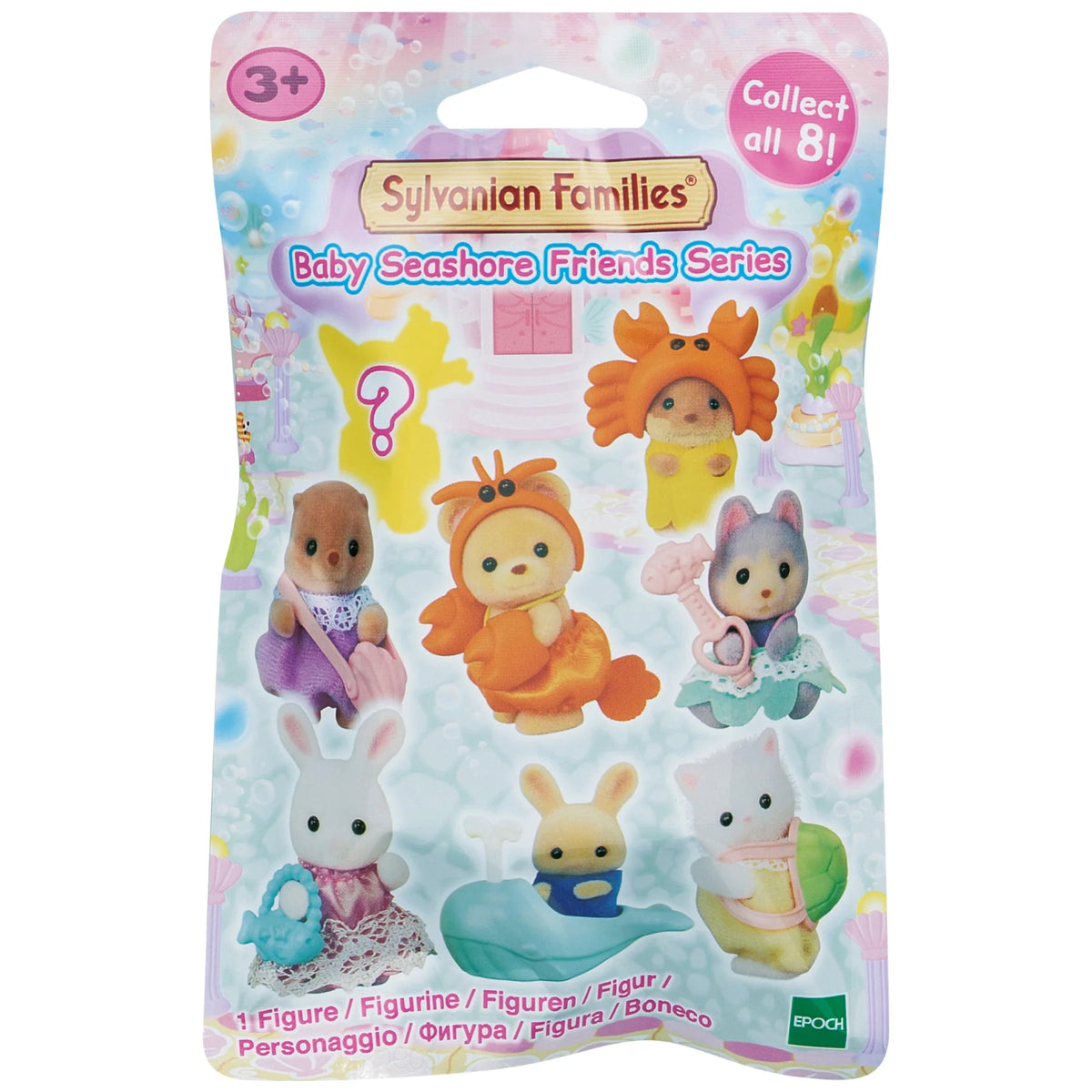 Baby Otter Purple Seashore Blind Bag Series with Shell Purse Sylvanian Families Calico Critters